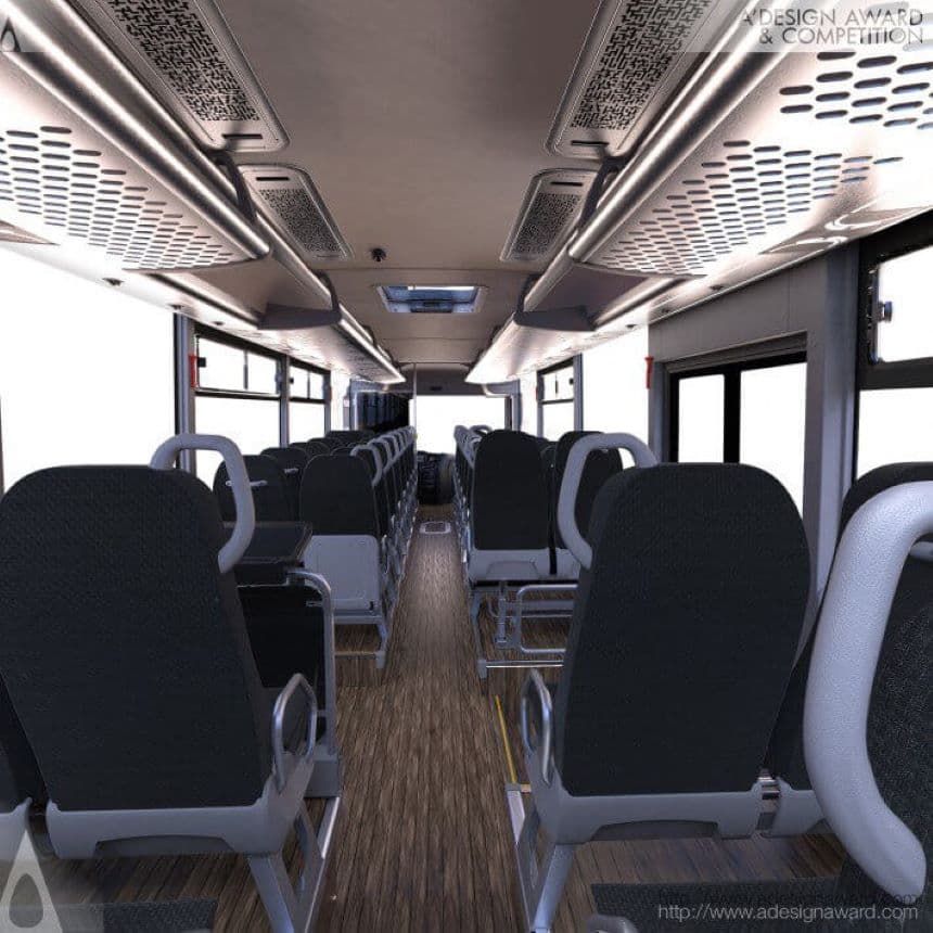 Isuzu Grand Toro - pohled do autobusu (ze zadu)