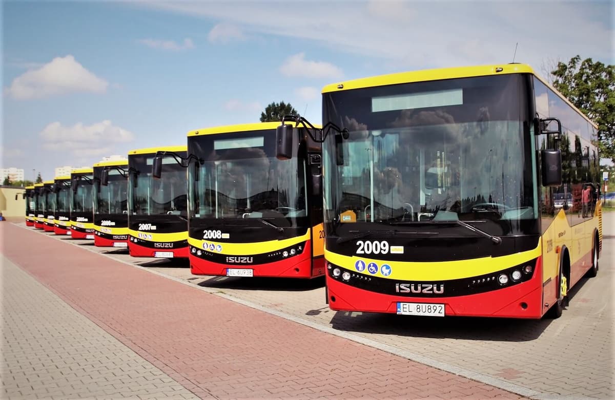 Největší flotila 42 autobusů ISUZU NovoCiti LIfe jezdí v současnosti v polské metropoli Lodž.