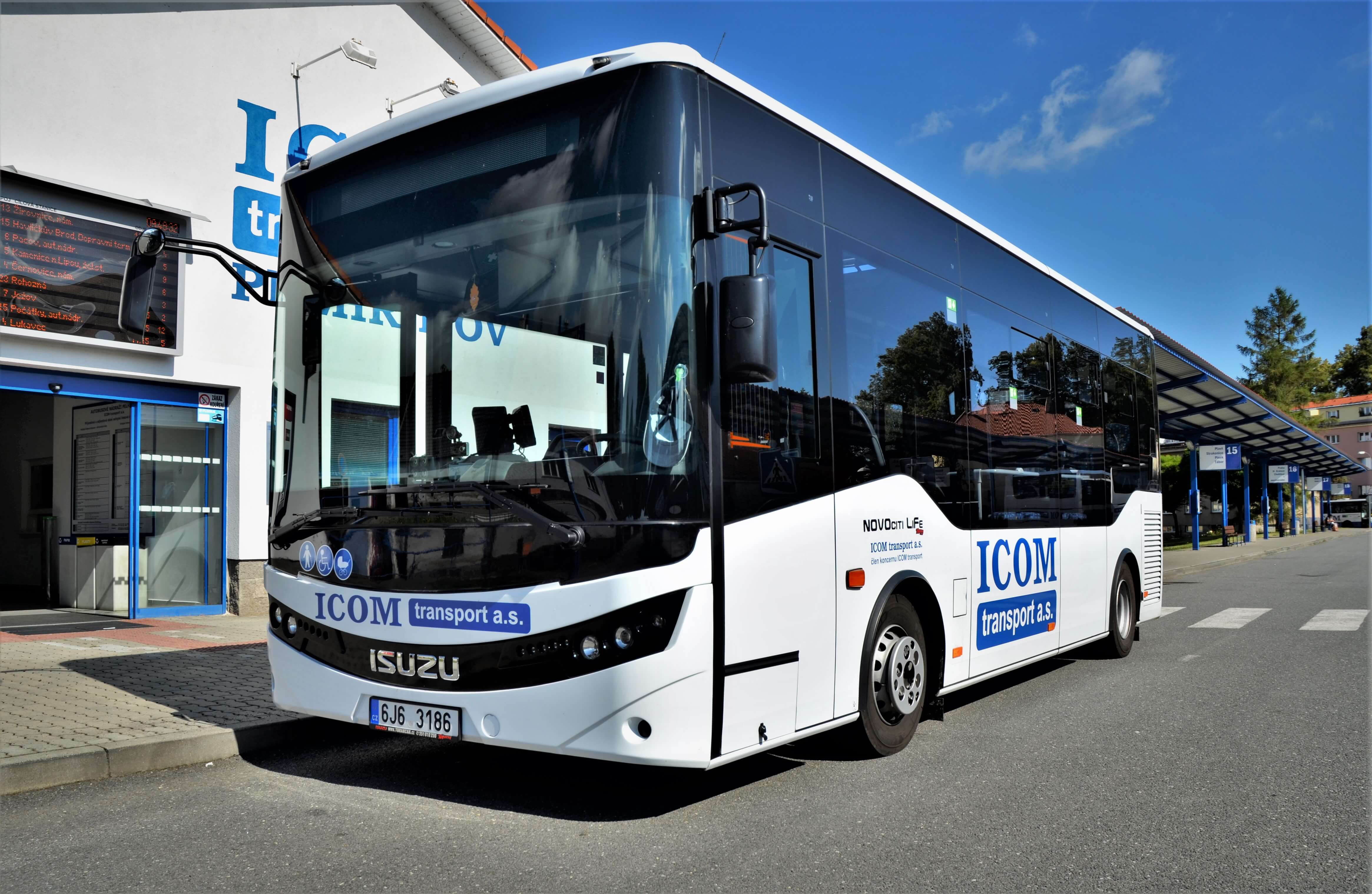 ISUZU NovoCiti Life v Pelhřimově ve flotile ICOM transport